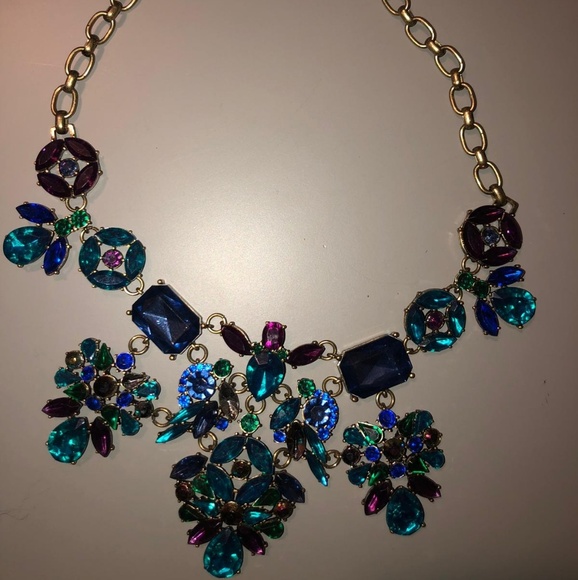 Tricolor statement necklace - Picture 2 of 2